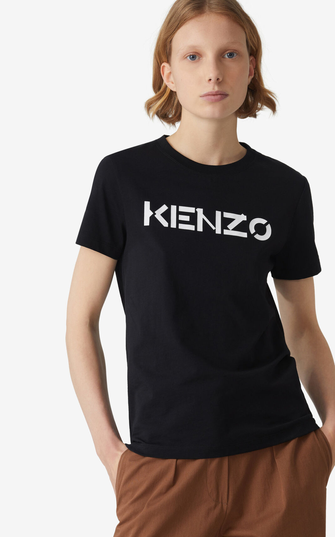 Camisetas Kenzo Logo Mujer Negras - SKU.8877570